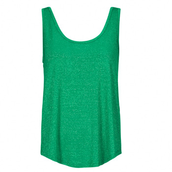 Textil Ženy Tílka / Trička bez rukávů  Pieces PCBILLO TANK TOP LUREX Zelená