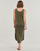 Textil Ženy Společenské šaty Pieces PCBILLO TANK MIDI DRESS LUREX Khaki