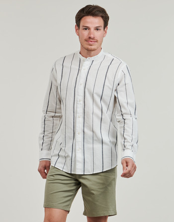 Textil Muži Košile s dlouhymi rukávy Selected SLHREGNEW-LINEN Bílá