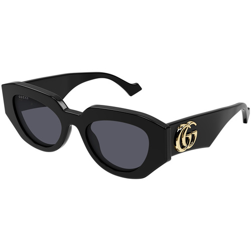 Hodinky & Bižuterie sluneční brýle Gucci Occhiali da Sole  GG1421S 001 Černá