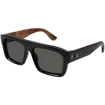 Hodinky & Bižuterie sluneční brýle Gucci Occhiali da Sole  GG1461S 001 Černá