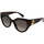 Hodinky & Bižuterie Ženy sluneční brýle Gucci Occhiali da Sole  GG1408S 003 Hnědá