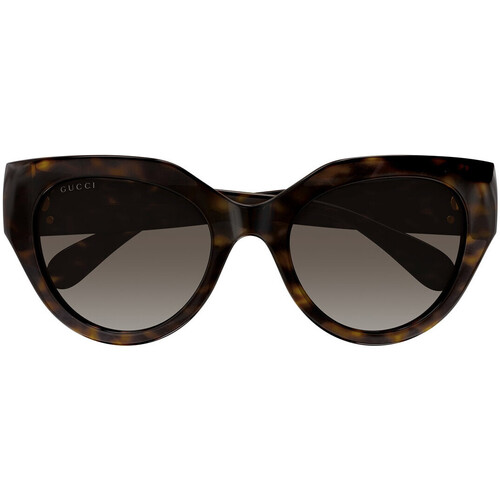 Hodinky & Bižuterie Ženy sluneční brýle Gucci Occhiali da Sole  GG1408S 003 Hnědá