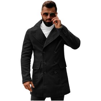 Textil Muži Kabáty Ozonee Pánský kabát Bokkiq černá Černá