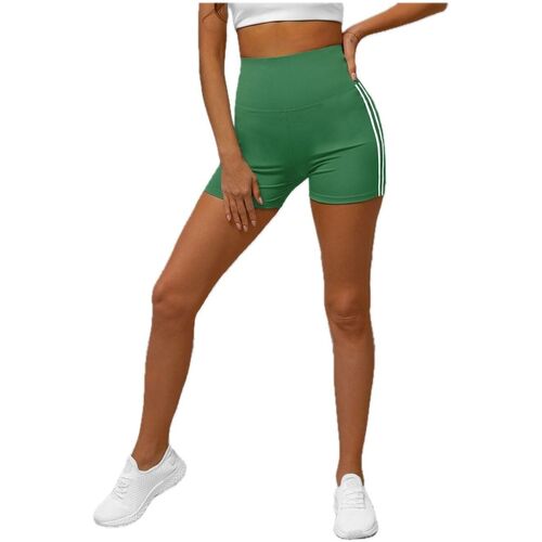 Textil Ženy Kraťasy / Bermudy Ozonee Dámské sportovní šortky In zelená Zelená