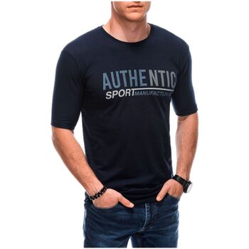 Textil Muži Trička s krátkým rukávem Deoti Pánské tričko s potiskem Noul navy Tmavě modrá
