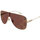 Hodinky & Bižuterie Ženy sluneční brýle Gucci Occhiali da Sole  GG1436S 003 Zlatá