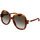 Hodinky & Bižuterie sluneční brýle Gucci Occhiali da Sole  GG1432S 002 Hnědá