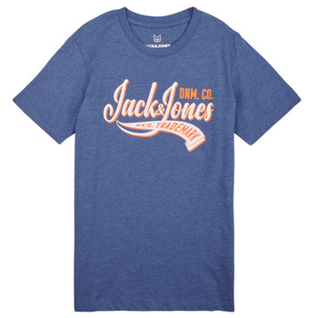 Textil Chlapecké Trička s krátkým rukávem Jack & Jones JJELOGO TEE SS NECK 2 COL 23/24 NOOS JNR Tmavě modrá