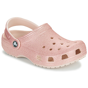 Boty Dívčí Pantofle Crocs Classic Glitter Clog K Růžová / Třpytivý