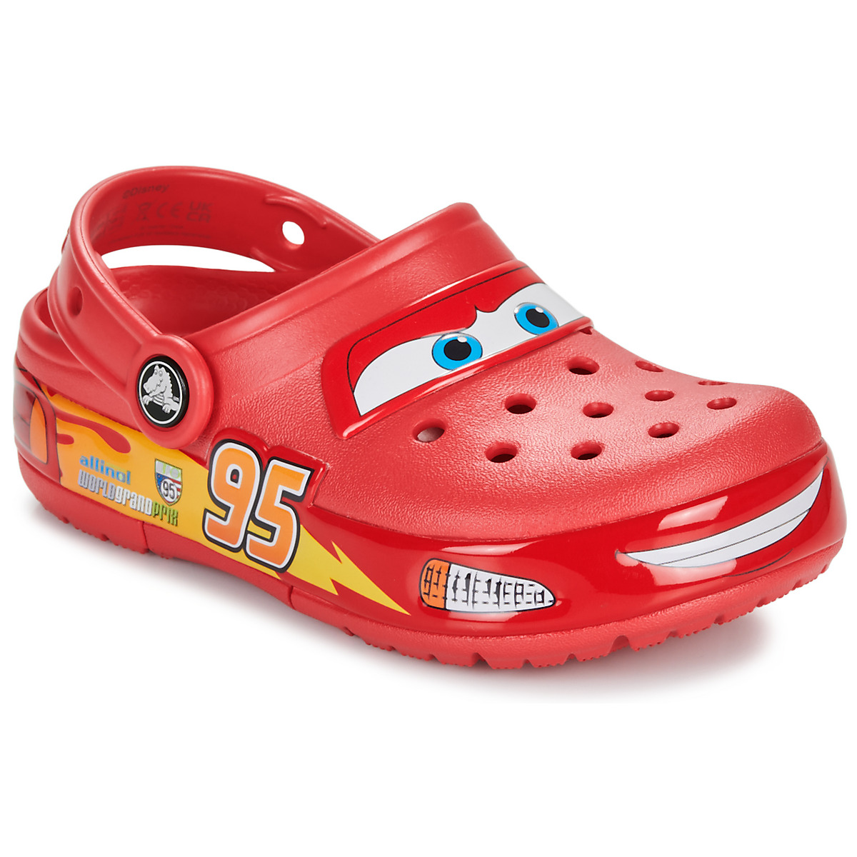 Boty Děti Pantofle Crocs Cars LMQ Crocband Clg K Červená