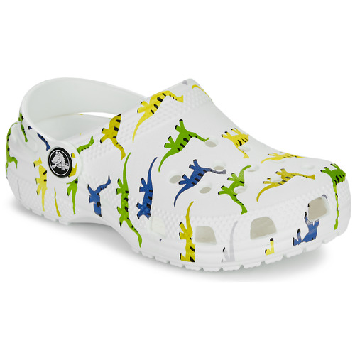 Boty Děti Pantofle Crocs Classic Character Print Clog T Bílá