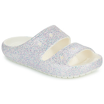 Crocs Sandály Dětské Classic Glitter Sandal v2 K - Bílá