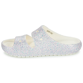 Crocs Classic Glitter Sandal v2 K Bílá / Třpytivý