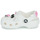 Boty Děti Pantofle Crocs Classic IAM Cat Clog T Bílá / Růžová