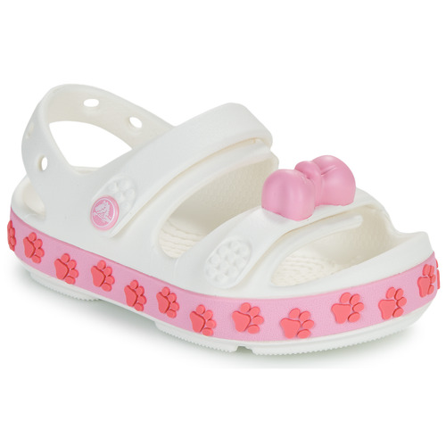 Boty Děti Sandály Crocs Crocband Cruiser Pet Sandal T Bílá / Červená