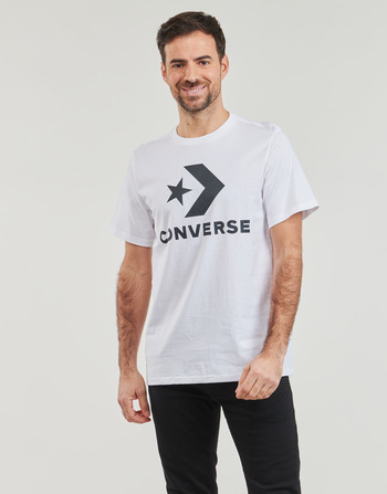 Converse STAR CHEVRON TEE WHITE Bílá