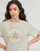 Textil Trička s krátkým rukávem Converse CHUCK PATCH TEE BEACH STONE / WHITE Béžová
