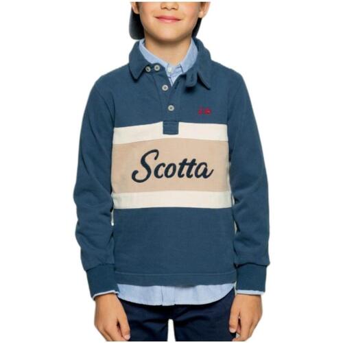Textil Chlapecké Trička s krátkým rukávem Scotta  Modrá