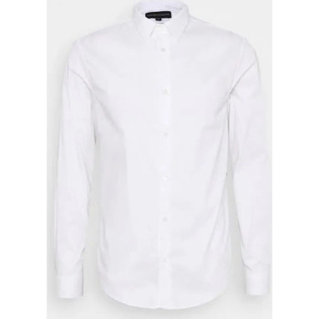 Textil Muži Košile s dlouhymi rukávy Emporio Armani  Bílá