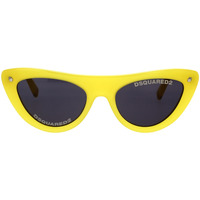 Hodinky & Bižuterie Ženy sluneční brýle Dsquared Occhiali da Sole  DQ 0375 39A Žlutá