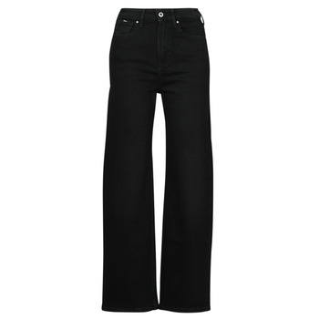 Textil Ženy Jeans široký střih Pepe jeans WIDE LEG JEANS UHW Černá
