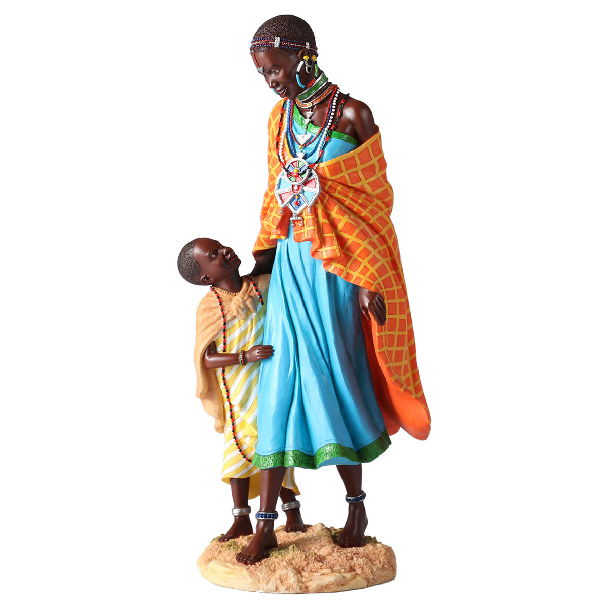 Bydlení Sošky a figurky Signes Grimalt Africká Postava Modrá