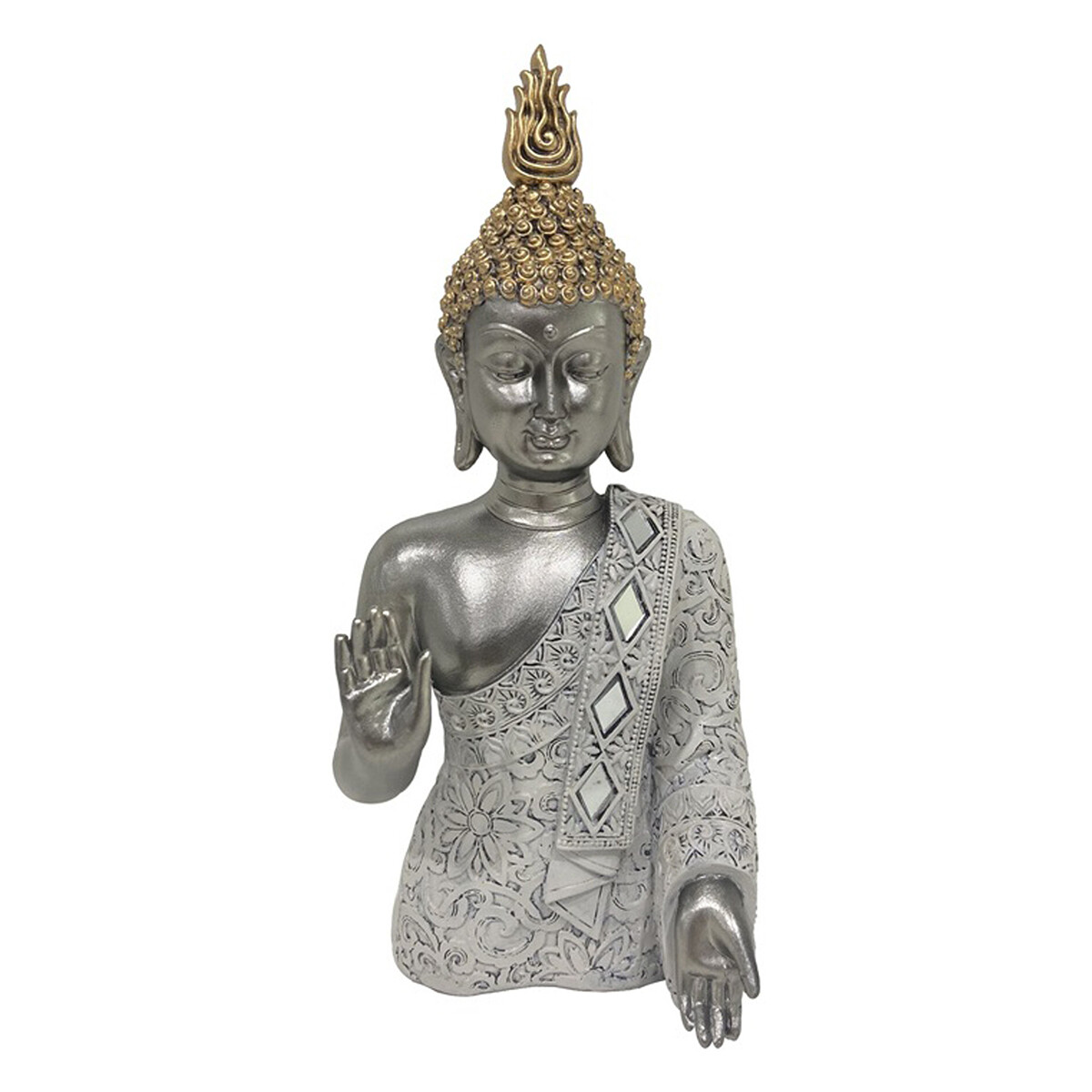 Bydlení Sošky a figurky Signes Grimalt Buddha Postava Stříbrná       