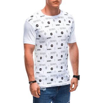 Textil Muži Trička s krátkým rukávem Deoti Pánské tričko s potiskem Mayengani bílá Bílá