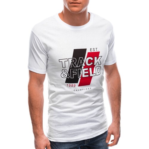 Textil Muži Trička s krátkým rukávem Deoti Pánské tričko s potiskem Treewish bílá Bílá