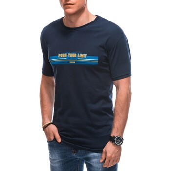 Textil Muži Trička s krátkým rukávem Deoti Pánské tričko s potiskem Briarmuse navy Tmavě modrá