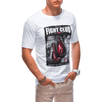 Textil Muži Trička s krátkým rukávem Deoti Pánské tričko s potiskem Maxava bílá Bílá