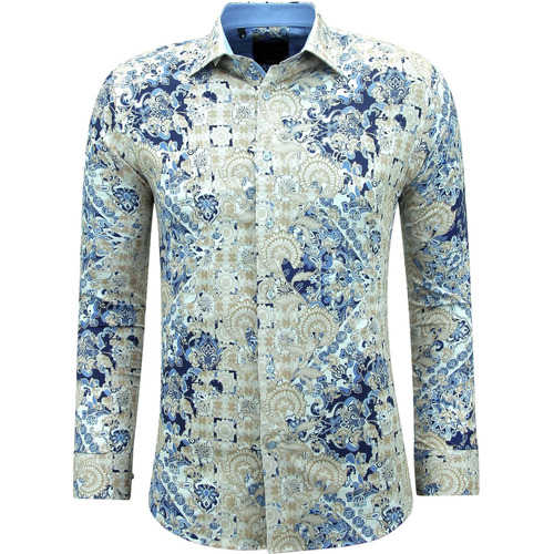 Textil Muži Košile s dlouhymi rukávy Gentile Bellini 147811057 Modrá