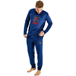 Textil Muži Pyžamo / Noční košile Munich MUDP0450 Modrá