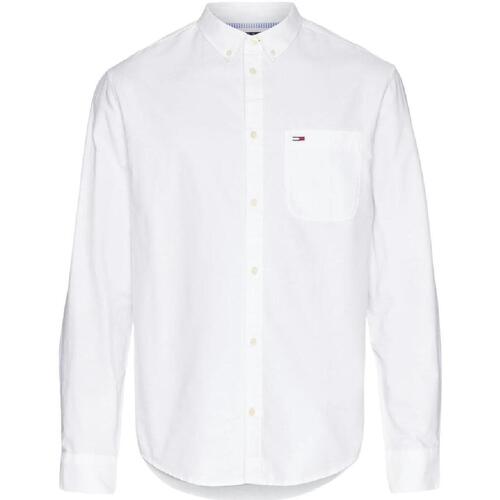 Textil Muži Košile s dlouhymi rukávy Tommy Hilfiger  Bílá
