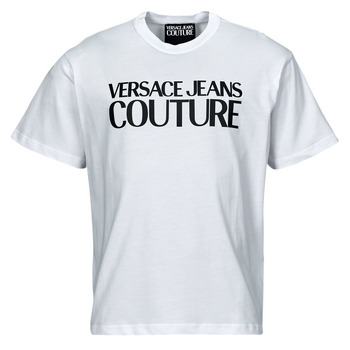 Versace Jeans Couture Trička s krátkým rukávem 76GAHG01 - Bílá