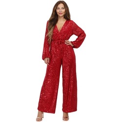 Textil Ženy Overaly / Kalhoty s laclem La Modeuse 69417_P161554 Červená