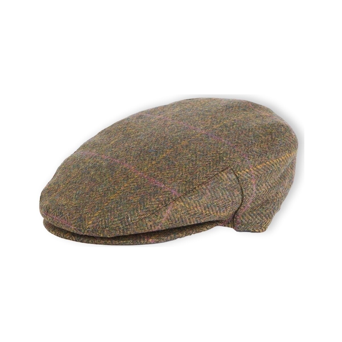 Textilní doplňky Muži Kšiltovky Barbour Cairn Flat Cap - Olive/Purple/Red Zelená
