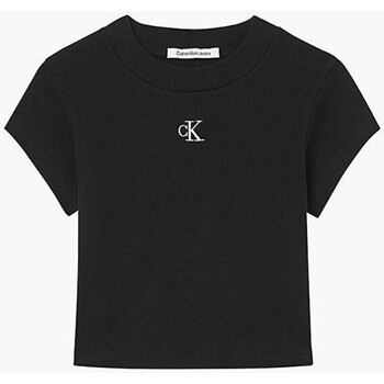 Textil Ženy Trička s krátkým rukávem Calvin Klein Jeans J20J218337 Černá