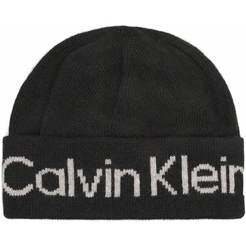 Textilní doplňky Čepice Calvin Klein Jeans dámská čepice K60K611151 BAX Ck Black Černá