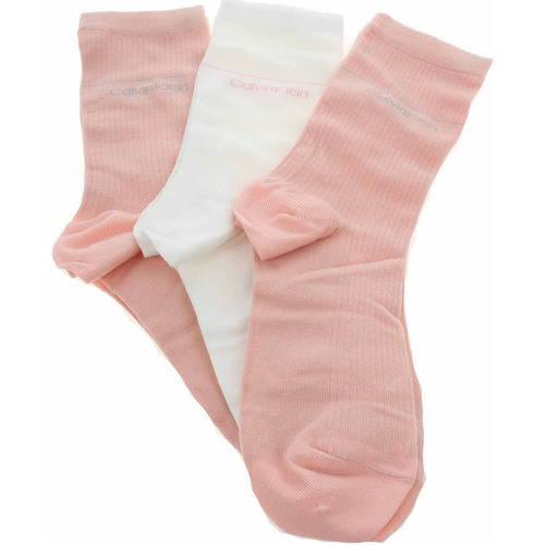Spodní prádlo Ponožky Calvin Klein Jeans dámské ponožky 701224982003999 pink combo Růžová