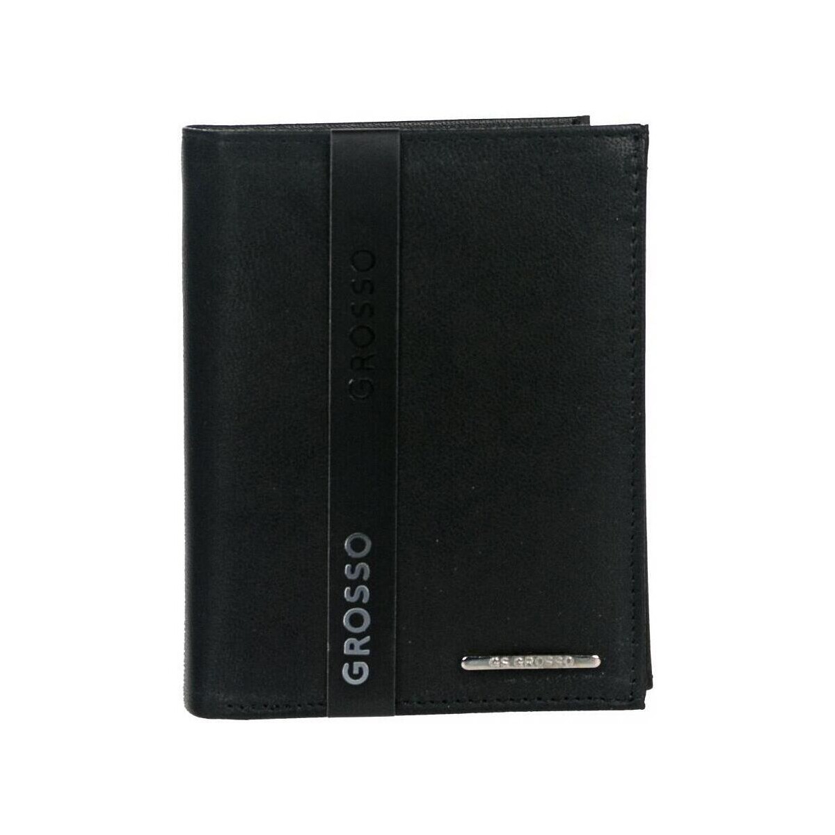 Taška Muži Náprsní tašky Grosso Kožená pánská matná peněženka černá RFID v krabičce Černá