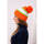 Textilní doplňky Ženy Čepice Kesi Dámská čepice Kinga oranžovo-zelená Oranžová