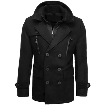 Textil Muži Kabáty D Street Pánský zimní kabát Dibuba černá Černá