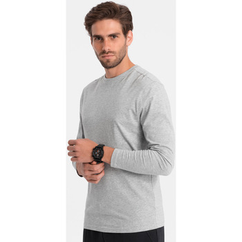 Textil Muži Trička s krátkým rukávem Ombre Pánské tričko s dlouhým rukávem Eliwn šedá Šedá