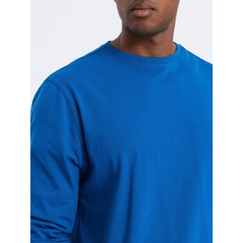 Ombre Pánské tričko s dlouhým rukávem Eliwn modrá Modrá