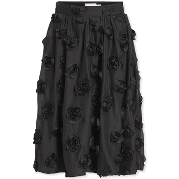 Textil Ženy Sukně Vila Flory Skirt L/S - Black Černá