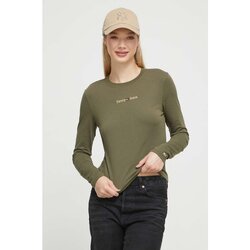 Textil Ženy Trička s dlouhými rukávy Tommy Jeans DW0DW16439 Zelená