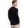 Textil Muži Trička s krátkým rukávem Ombre Pánské tričko s dlouhým rukávem Henley černá Černá