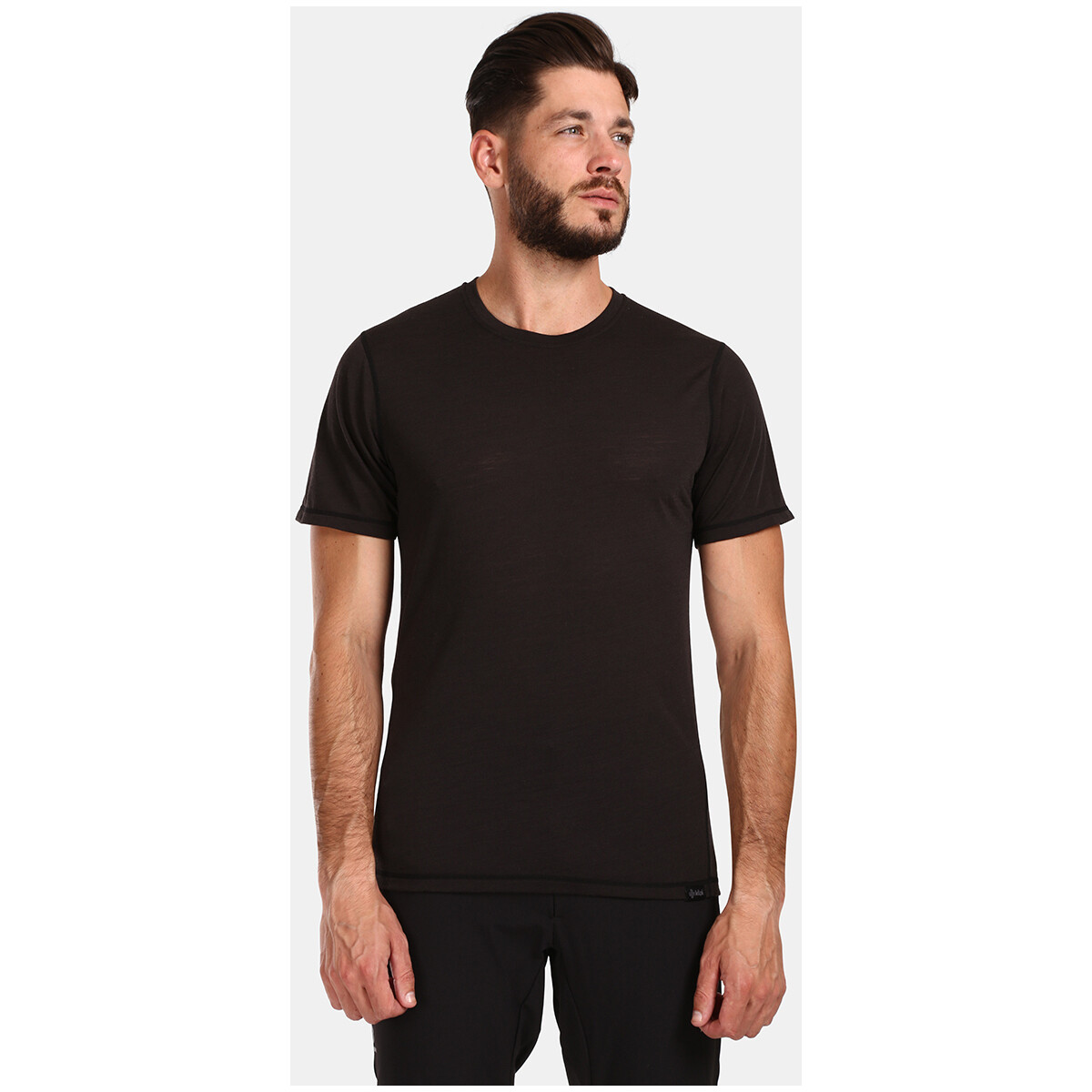 Textil Trička s krátkým rukávem Kilpi Pánské tričko z merino vlny  SLOPER-M Černá